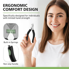 Baluca thick-nail clippers with 15mm blade tackle tough nails.