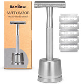 Bambaw double edge razor handle with ergonomic grip for a smooth daily shave