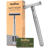 Bambaw double-edge safety razor with a sleek, precise head