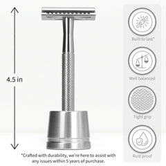 Bambaw razor blades pack showing corrosion-resistant stainless blades