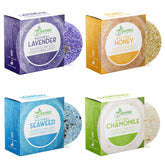BAMBOEARTH barra champú sólido lavanda, cuidado natural para el cabello