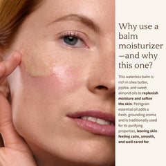 BAMBU EARTH moisturizer application demonstrating smooth, even coverage for dry skin