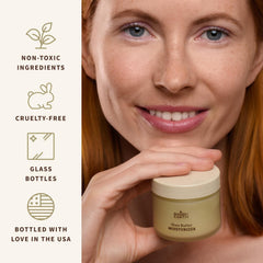 BAMBU EARTH moisturizer ingredients highlighting natural botanicals and barrier support