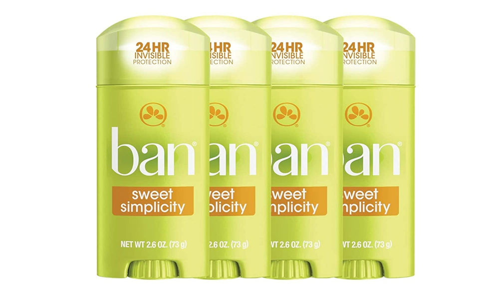 Ban Desodorante Invisible Solid: aplicación suave y seca, protección sin manchas