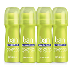 Ban Invisible desodorante en botella con aroma polvo fresco para uso diario