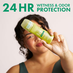 Ban Original Unscented roll-on 24-hour protection label on bottle