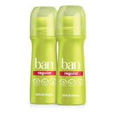 Ban Roll-On Invisible Regular se aplica con deslizamiento suave sin dejar manchas en la piel