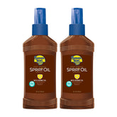 Banana Boat Deep Tanning Oil Aerosol SPF 4, botella lista para bronceado suave y uniforme.