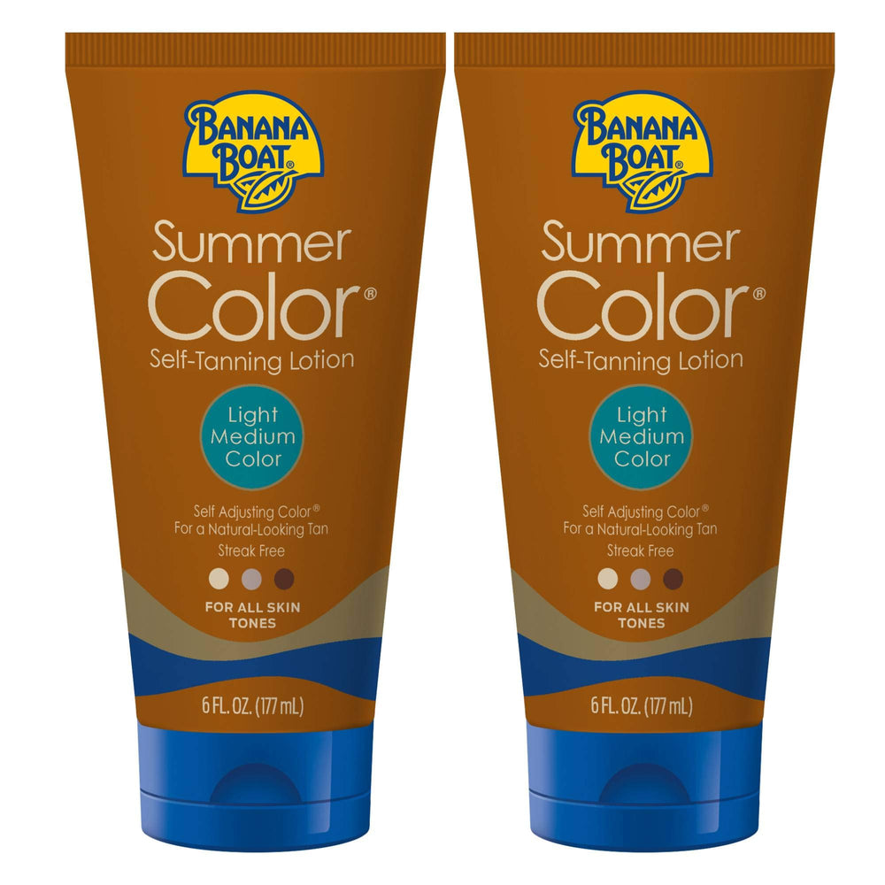 Banana Boat loción autobronceadora botella: tono gradual sin esfuerzo.
