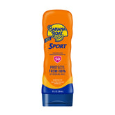 Banana Boat Sport Ultra SPF 50, bote de 8 oz, protección duradera al aire libre.