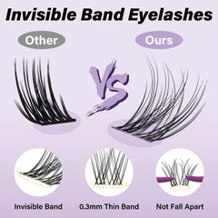 B&Qaugen Flora Lash Clusters kit contents support easy at-home lash upgrades.