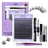 Bandqaugen Flora Lash Clusters Kit front view showing complete DIY lash option