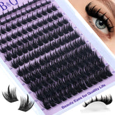 B&Qaugen Manga Lash Clusters with Spikes show dramatic wet-tip spikes for 3D manga eyes.