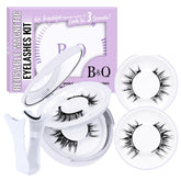 BandQaugen reusable magnetic eyelashes with applicator for effortless daily wear