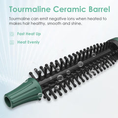 BangMENG mini brush with tourmaline ceramic heat for even styling and shine.