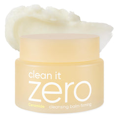 Banila Co Clean It Zero Firming Cleansing Balm jar view, soothing hydrating texture.