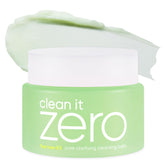 BANILA CO Clean It Zero Pore Clarifying cleansing balm texture close-up for makeup removal and oil balance