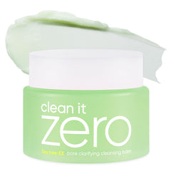 BANILA CO Clean It Zero Pore Clarifying cleansing balm texture close-up for makeup removal and oil balance
