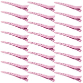 Bantoye pink duck bill clip for secure hair sectioning during styling.