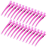 Bantoye bright pink duck bill clip for secure hair sectioning during styling sessions.