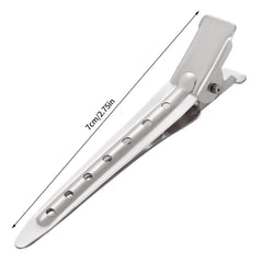 Close-up of Bantoye metal clip reveals rustproof nickel plating for long-lasting use
