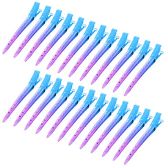 Bantoye gradient blue duckbill clip for secure hair sectioning during styling