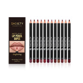 Baorder 12 Colors Matte Lip Liner Set with versatile shades for defining and filling lips.
