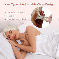 Baqzqudnl bonete seda doble capa protege el cabello durante la noche.
