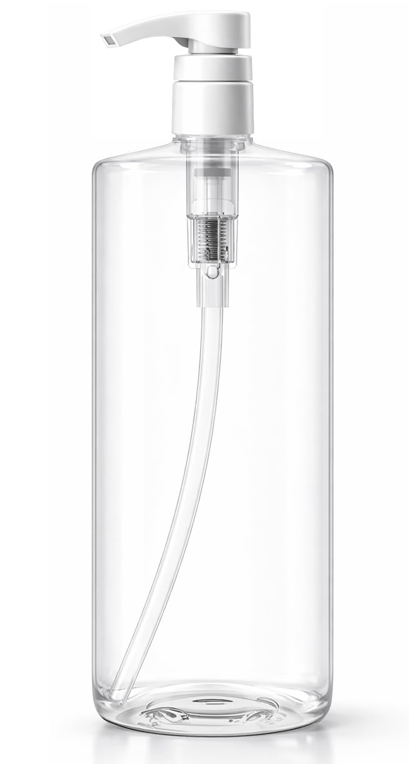 Bar5F pump bottle 32-ounce with clear view of contents for easy monitoring
