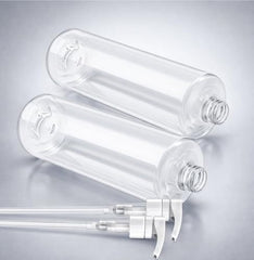 Bar5F pump bottle closed height measures 9.75 inches for space-saving storage.
