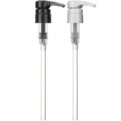 Bar5F pump for 1-liter bottles ensures smooth dispensing for shampoo and conditioner.