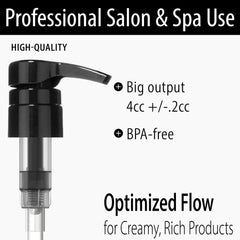 Bar5F lock-down pump prevents spills, keeping your shower tidy.