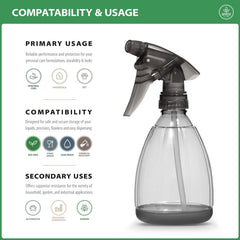 Bar5F see-through bottle helps monitor liquids for household cleaners and DIY projects.