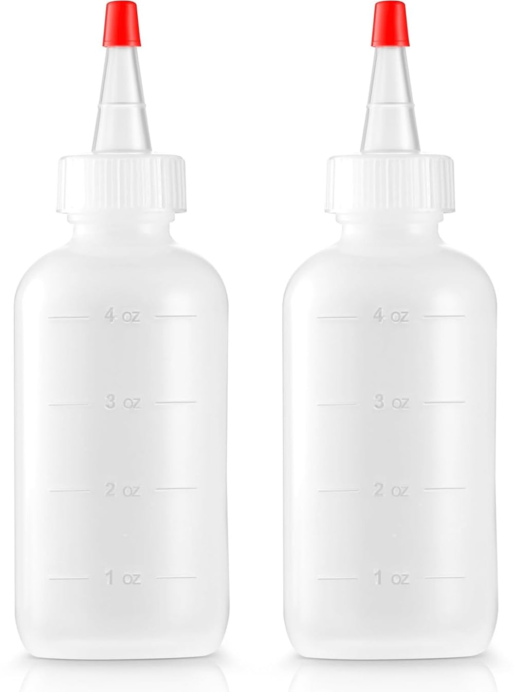 Bar5F soft squeeze hair applicator bottle 4oz translucent for precise scalp oil application