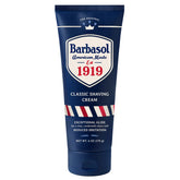 Barbasol 1919 Classic Shaving Cream packaging showing heritage and trusted performance for daily shaves.