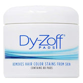 BARBICIDE Dy-Zoff pad close-up showing quick, gentle dye removal from skin