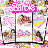 Tatuajes Barbie para fiesta: 72 diseños perforados, 2x2 pulgadas, detalle para fiesta