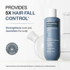 Bare Anatomy Champú, textura cremosa visible, aplicación suave para el cabello.