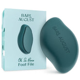 Bare August glass foot file for precise exfoliation and easy cleaning after showers