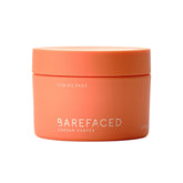 Barefaced Toning Pads 60-count pack on vanity; may brighten and smooth skin.