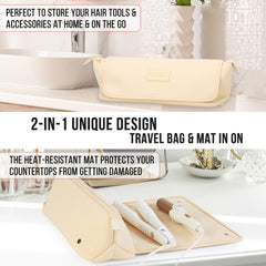 Barefoot Caribou heat-resistant pad safely holding hot tools during use