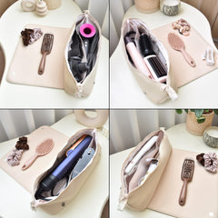Barefoot Caribou interior pockets with elastic and zippered sections for accessories