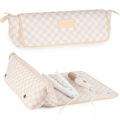 Barefoot Caribou travel bag and heat resistant mat for safe, on the go styling