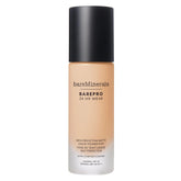 Bareminerals Barepro 24HR bottle shows weightless matte finish for all-day wear.