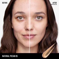 texture close-up of bareMinerals Complexion Rescue with dewy finish