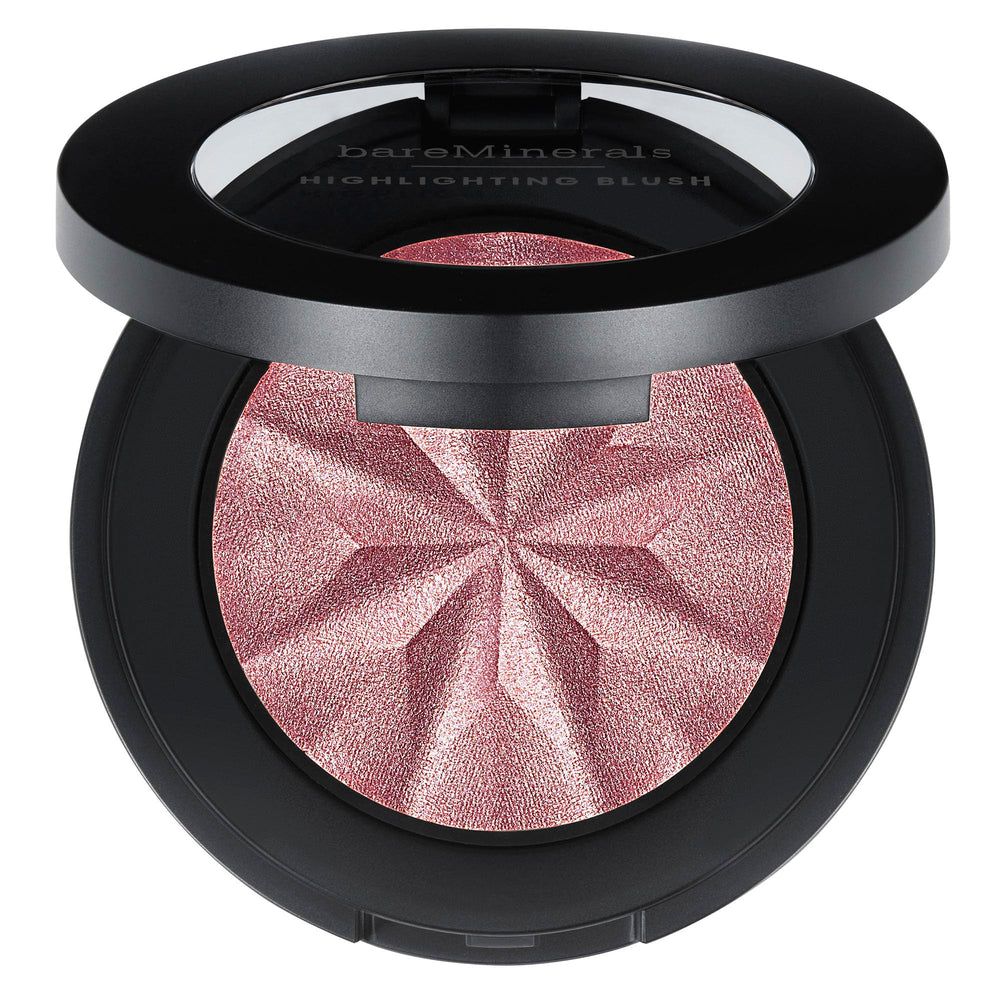 bareMinerals Gen Nude Highlighting Blush Mauve Glow compact radiates a soft luminous finish.