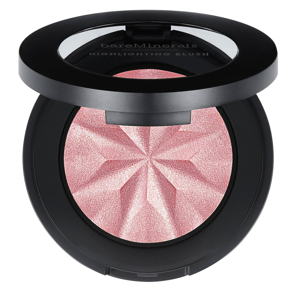 BareMinerals Gen Nude Highlighting Blush Rose Glow compact for lit-from-within rosy glow.
