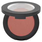bareMinerals Gen Nude Powder Blush On the Mauve compact shows diffuse color for natural glow.