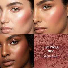 BareMinerals Vintage Peach swirl demonstrates easy blend and buildable color.