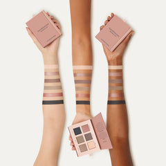 bareMinerals Mineralist Palette swatches demonstrate creamy texture and easy blending.